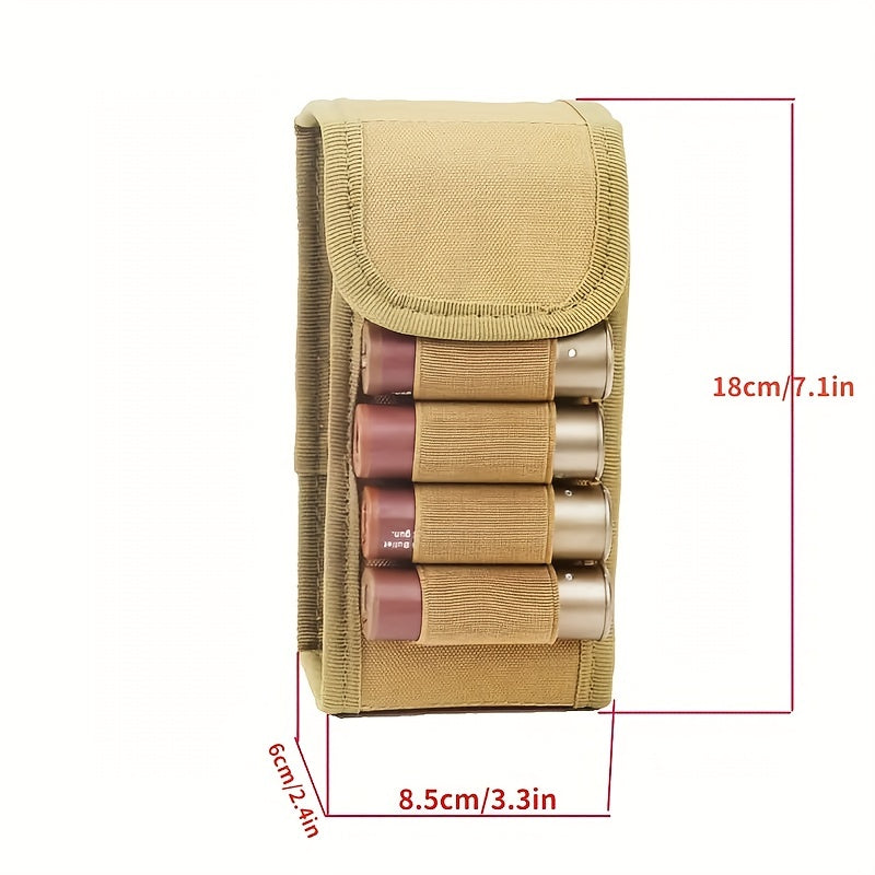Tactical Molle 12 Gauge Ammo Pouch Holds 10 Rounds for Airsoft