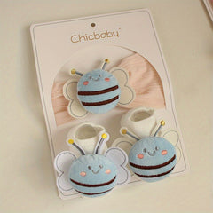 Baby Girls Hair Tie & Socks Set Bee Headwear Infant Toddler Children s Box