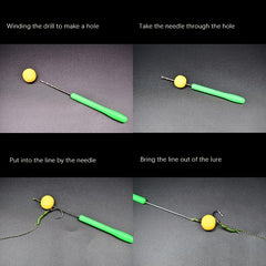 3pcs Boilie Needle Set Stainless Baiting Knotting Tool Carp Fishing Accessories