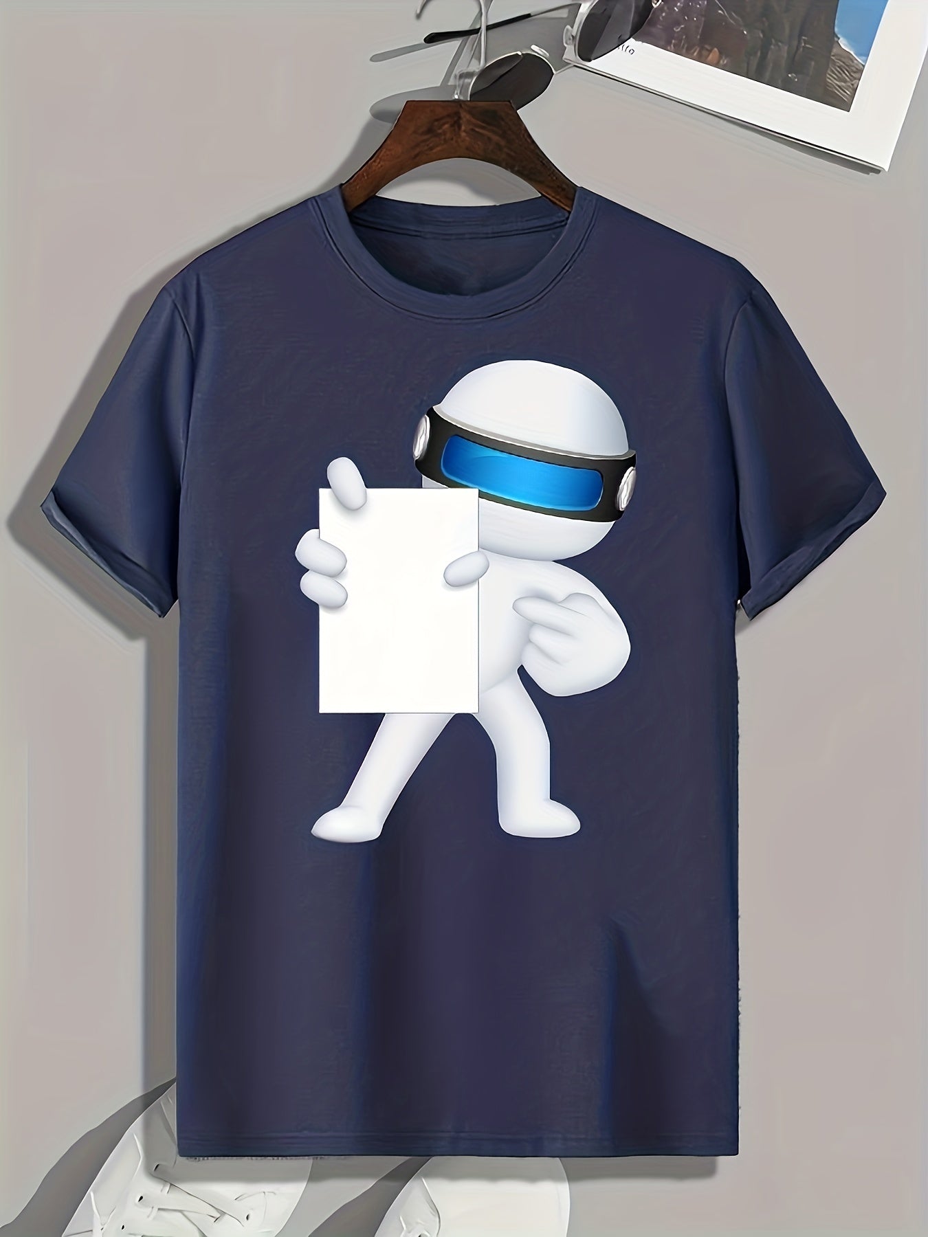 Cartoon Pattern Men's Sports T-shirt Graphic Tee Outdoor Clothing