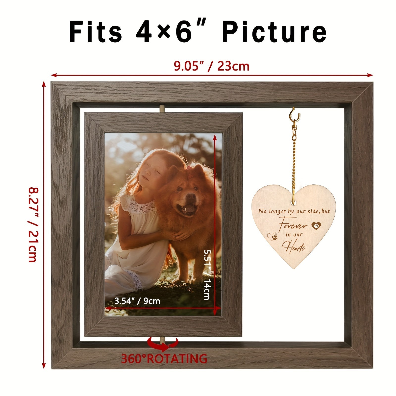 Pet Memorial Picture Frame - Sympathy Gift for Loss of Pet