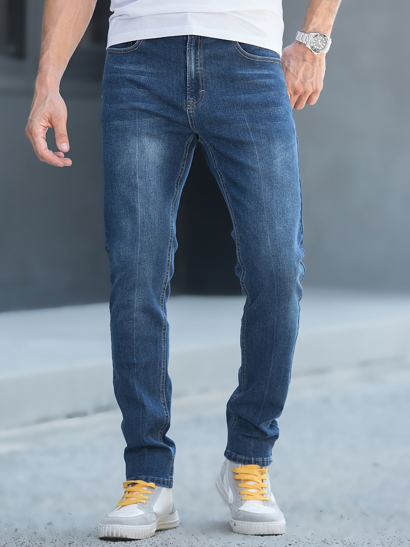 Stretch Slim Jeans for Men