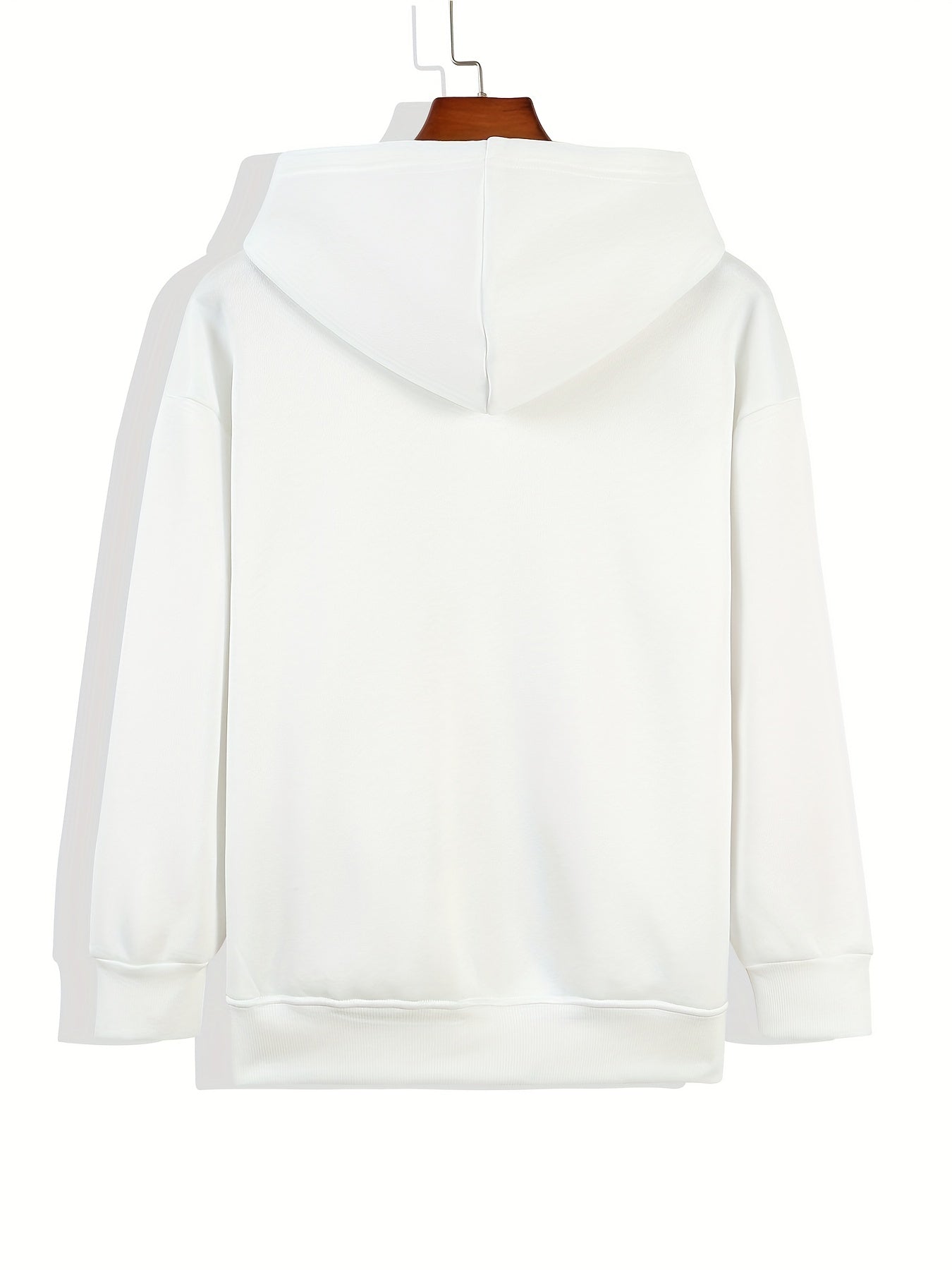 Casual Drawstring Zip Hoodie Long Sleeve Sweatshirt