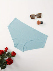 3 Pack Plus Size Seamless High Waisted Panties Set