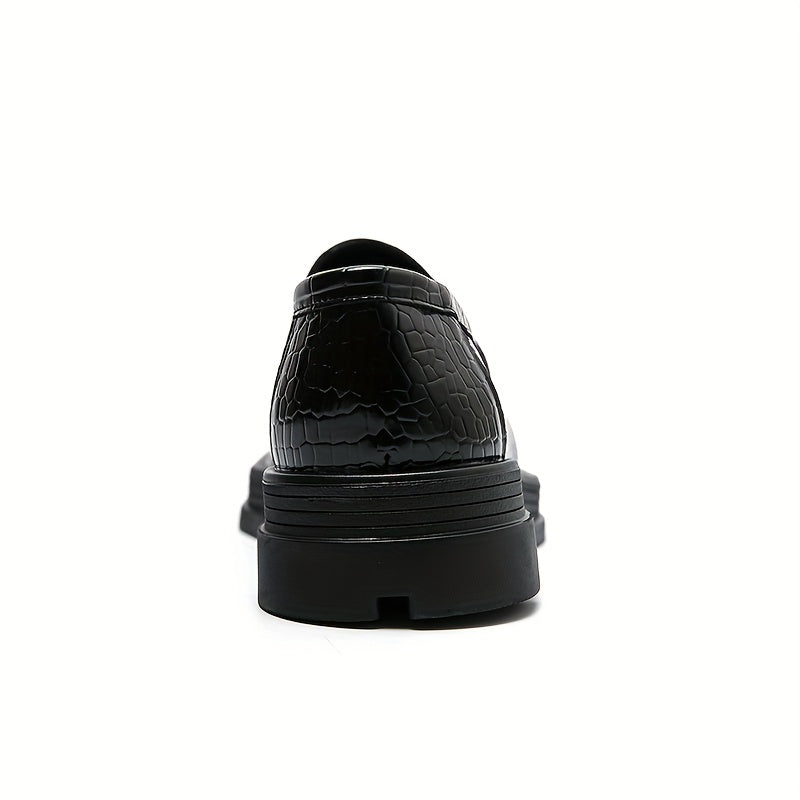 Men's Square Toe Loafer Shoes Comfy Non slip Slip On Shoes Men's Shoes