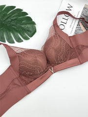 Contrast Mesh Push Up Bra Women's Lingerie & Underwear