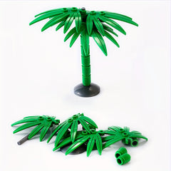 DIY Beach Palm Tree Coconut Building Blocks Green 8 Tall 8 Wide 8 Deep