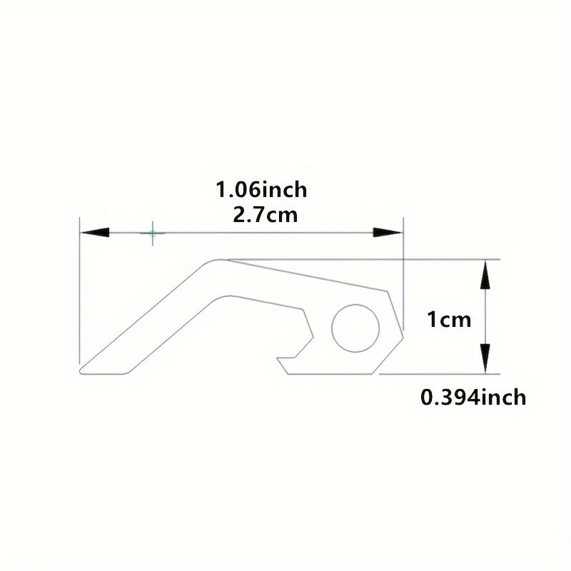 Outdoor Keychain Bottle Opener Mini Stainless Steel Portable