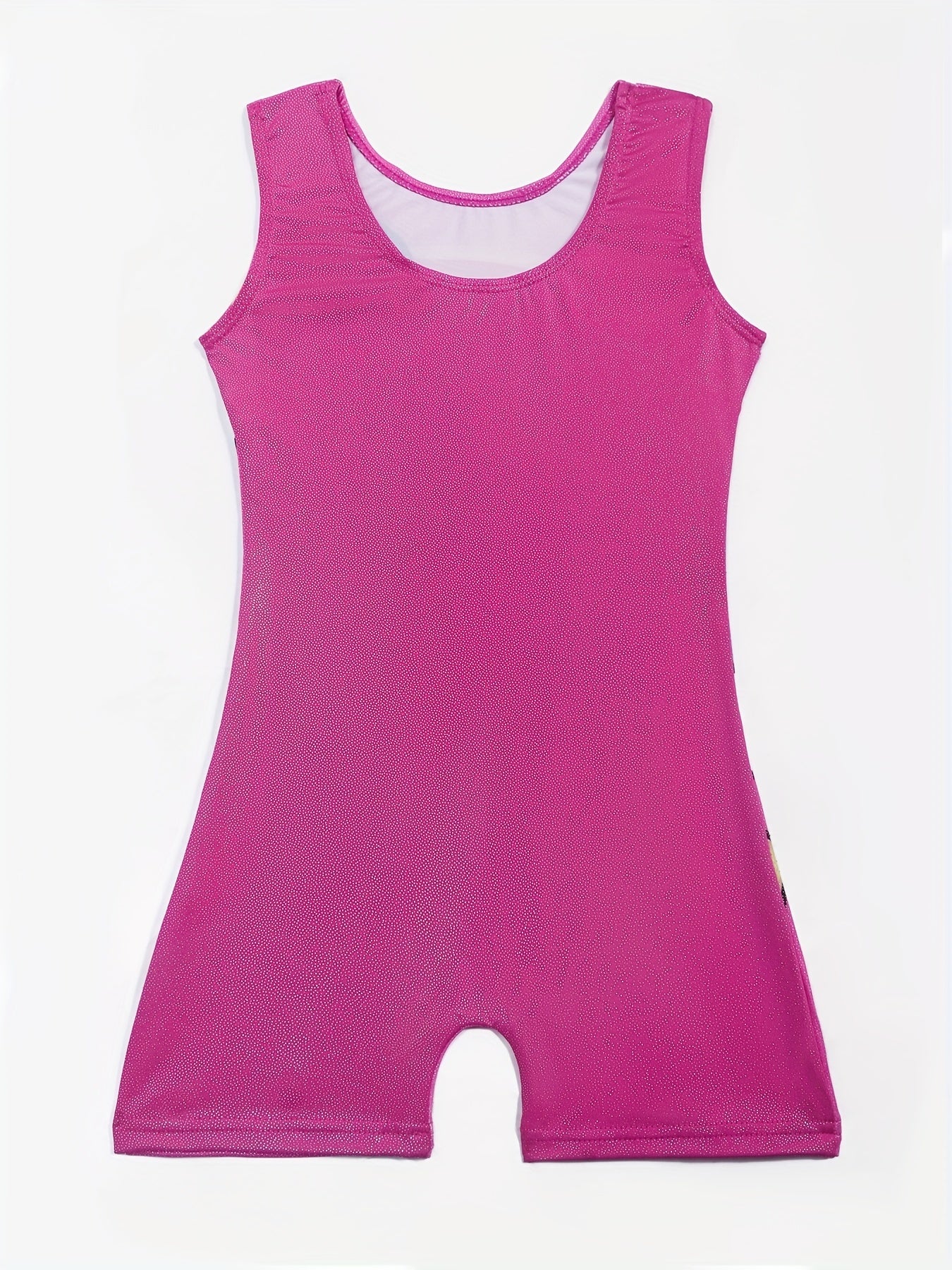Girls Gymnastics Jumpsuit Rainbow Pony Crew Neck Sleeveless