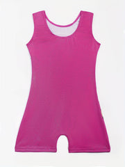 Girls Gymnastics Jumpsuit Rainbow Pony Crew Neck Sleeveless