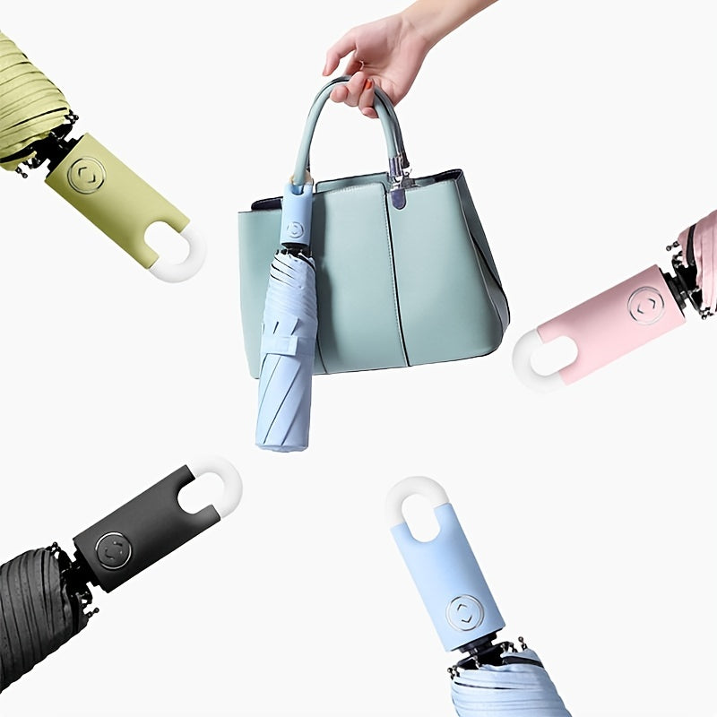 High 8 Ribs Auto Lock Folding Umbrella