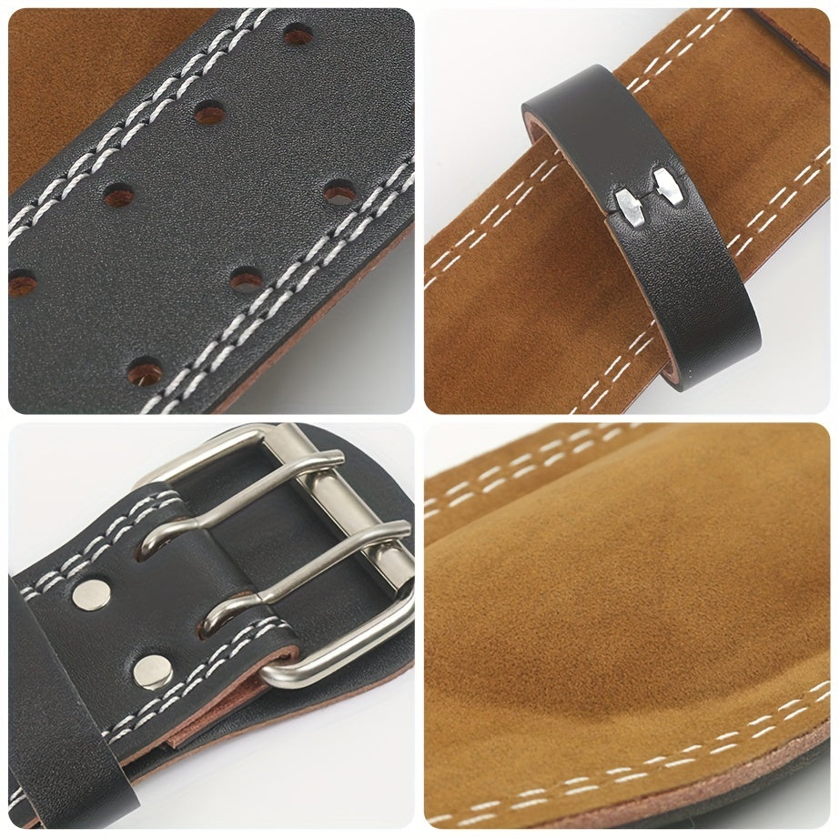 Adjustable PU Weight Lifting Belt with Padded Leather Support
