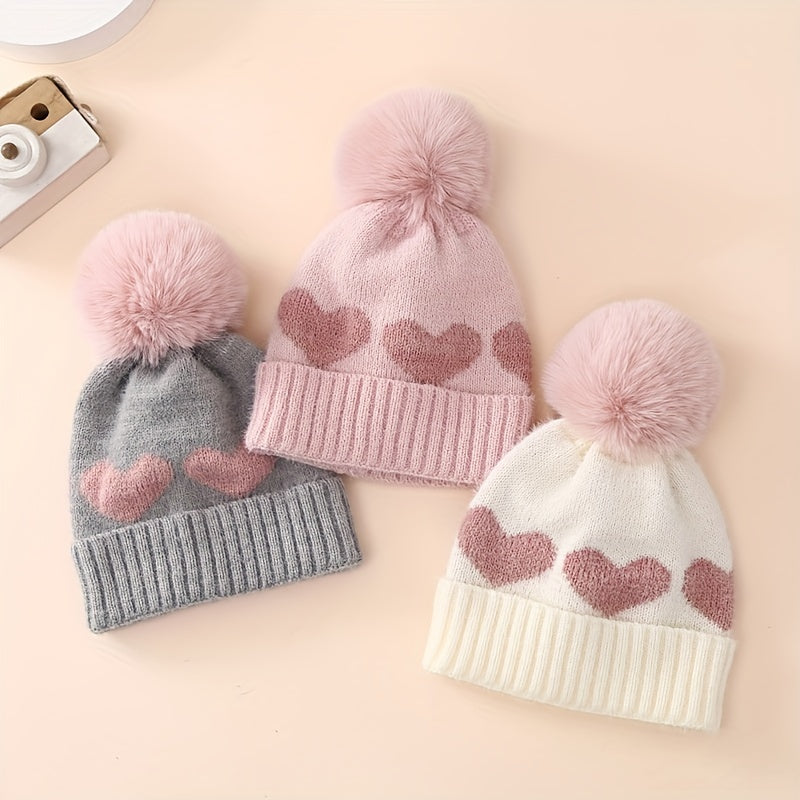 Thick Warm Toddler Knit Beanies Hat For Girls Boys Winter