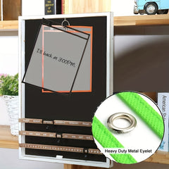 4 Sets Dry Erase Pockets Reusable with Marker Holder Colorful Sleeves
