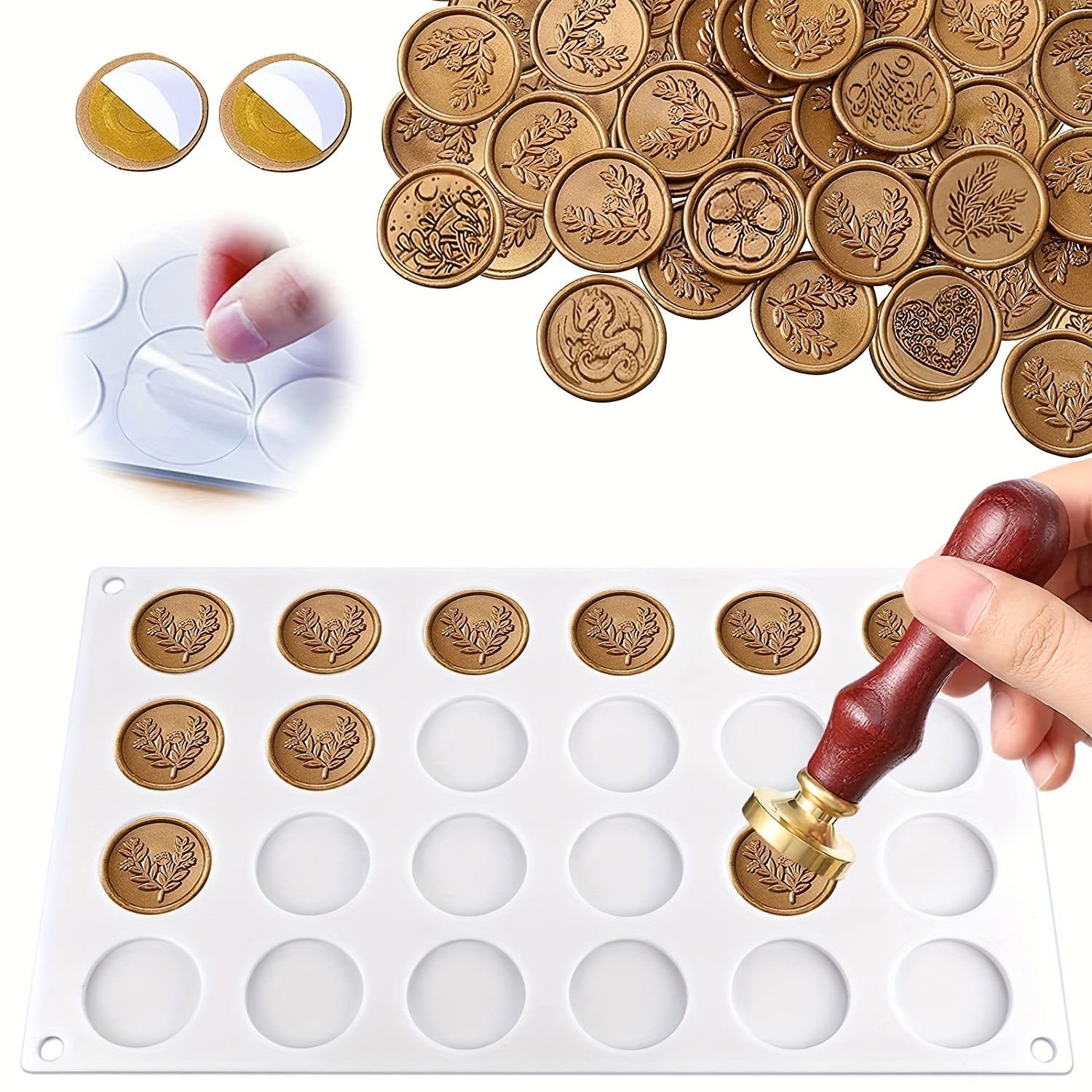 Wax Sealing Mat Silicone Mold for Letters Sealing DIY Craft