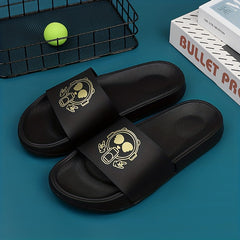 Men's Graphic Print Slides Non Slip Slippers