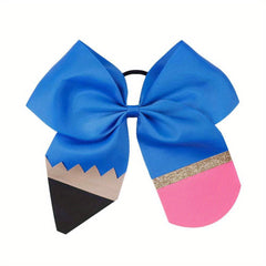 Fashionable Pencil Pattern Bow Hair Tie for Girls