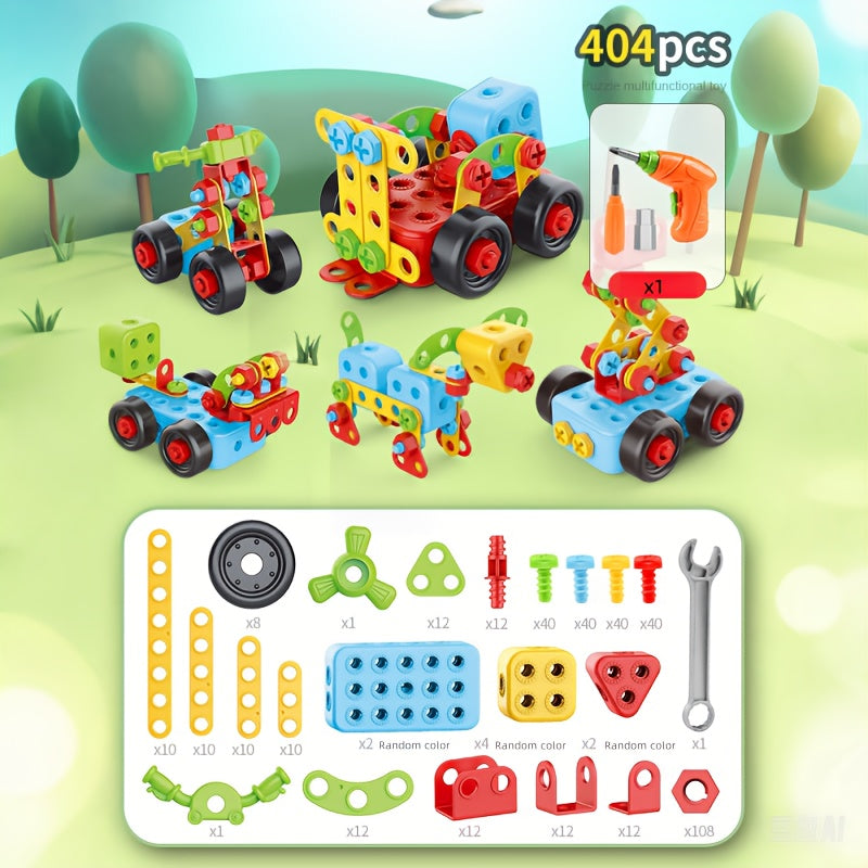 Screw Toys Building Blocks with Nuts for Creative Assembly