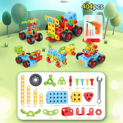 Screw Toys Building Blocks with Nuts for Creative Assembly