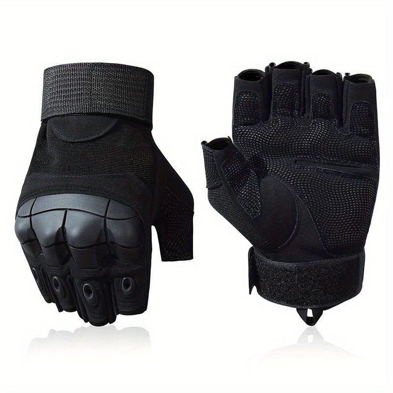 Men's Fingerless Tactical Gloves For Combat M L XL