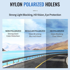 Polarized Driving Sunglasses UV Blocking Titanium Memory Flexible