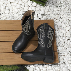 Vintage Ankle Plus Fleece Boots For Girls Kids Comfortable Non Slip Boots