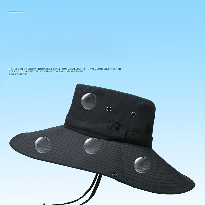 Men's Outdoor Oversized Brim Bucket Hat Sun Hat