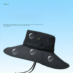 Men's Outdoor Oversized Brim Bucket Hat Sun Hat