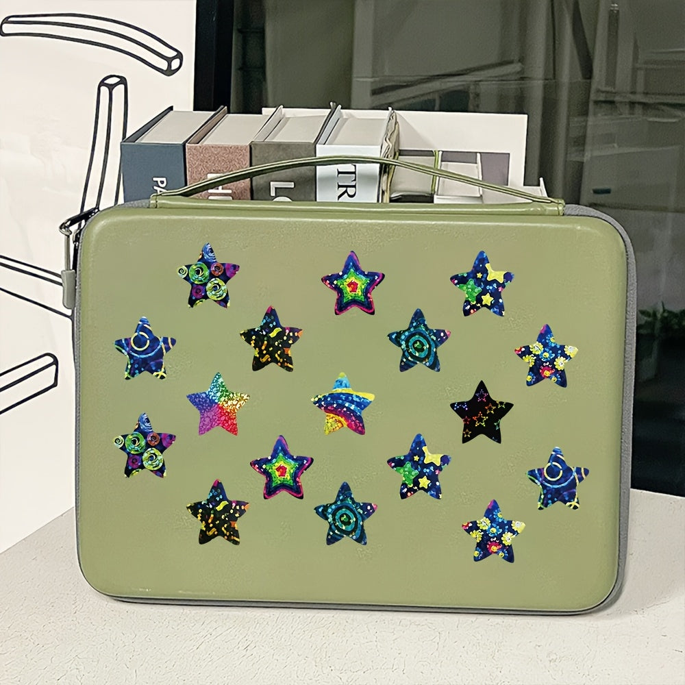 500pcs Cartoon Star Sticker Roll Waterproof DIY Decor for Luggage Guitar Mug