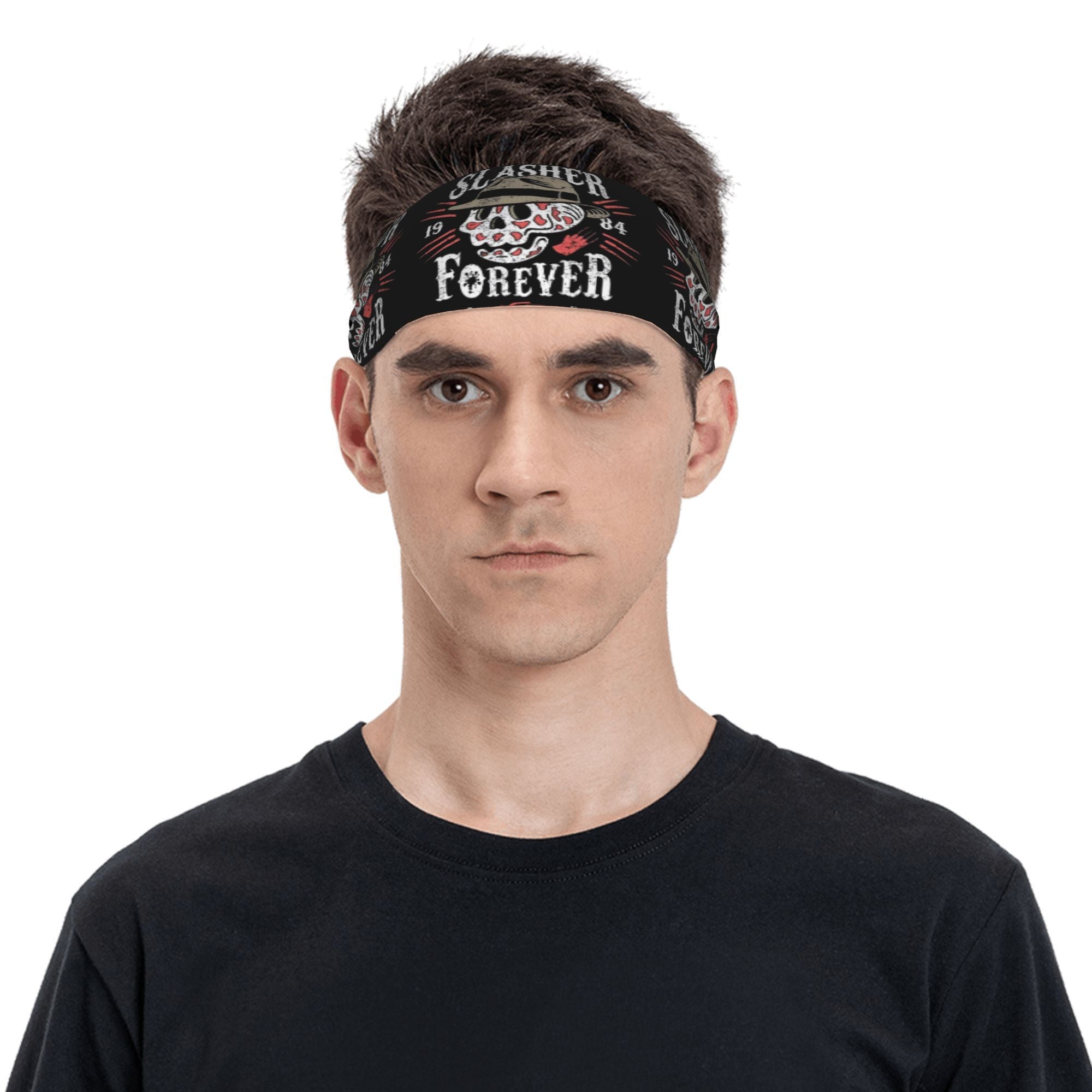 Retro Slasher Forever Unisex Sports Headband Sweat Wicking Stretchy & Breathable
