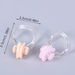 10pcs Random Silicone Swimming Nose Clip