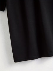 Casual Two-piece Set Crew Neck Short Sleeve Tee & Slim Shorts