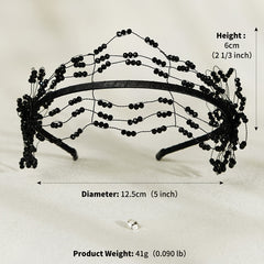 Crystal Bead Hairband Headband Princess Tiara Wedding Birthday Cosplay Hair