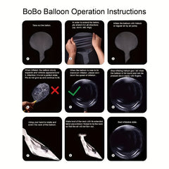 10pcs Transparent Balloons Crystal Bubble Wave Balloon Size 39 88 44