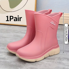 Women's Waterproof Rain Boots Non Slip Water Shoes