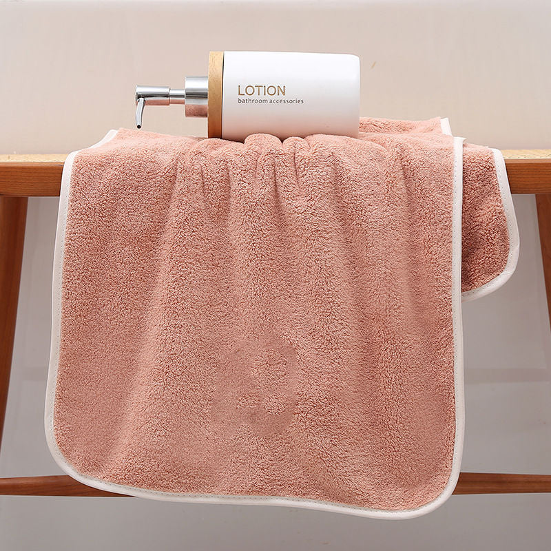 5pcs Coral Fleece Hand Towels Soft And Absorbent 13.7x29.5in
