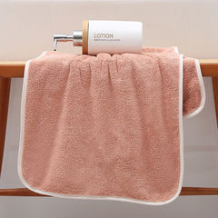 5pcs Coral Fleece Hand Towels Soft And Absorbent 13.7x29.5in