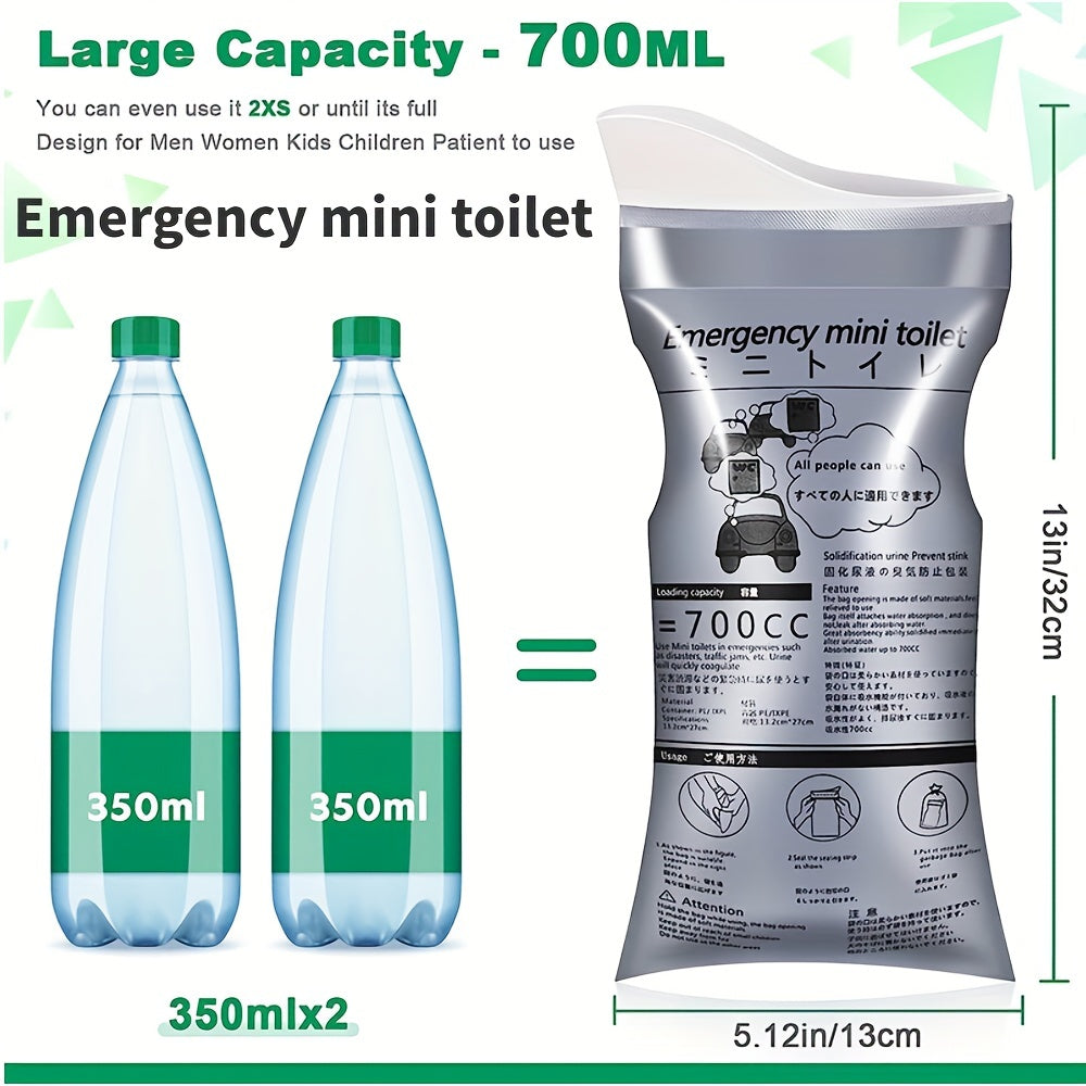 Disposable Emergency Urinal Bag for Camping Travel Traffic Jam