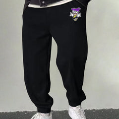 Men's Hip Hop Cartoon Print Joggers Casual Sports Pants