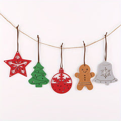 Christmas Gingerbread Man Felt Pendant DIY Decoration