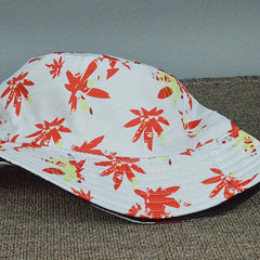 Maple Leaf Print Bucket Hat Outdoor Sun Protection Hat
