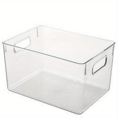 2pcs Plastic Storage Bins for Kitchen Pantry Fridge Cabinet