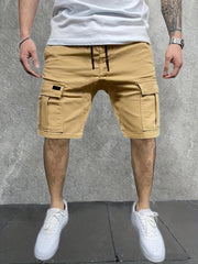 Men's Cargo Shorts Active Elastic Waist Sports Shorts