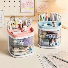 Transparent Pen Holder for Students & Office Workers