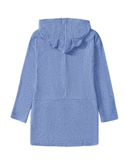 Graphic Print Drawstring Loose Hoodie Casual Hooded Pocket Sweatshirt