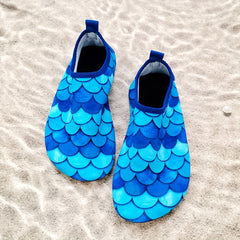 Kids Quick Dry Fish Scale Water Shoes Non Slip Lightweight Aqua Socks