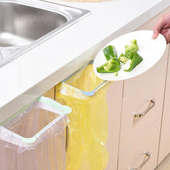 Portable Trash Bag Holder For Home Kitchen Cabinet Door Space Saving Hanging