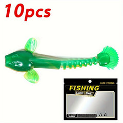 10pcs Bionic Soft Bait Artificial Soft Worm Fishing Accessories