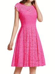 Lace Sleeveless Dress Back To School Cocktail Prom Party Women's Clothing