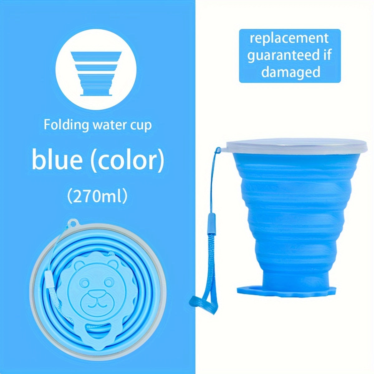 Portable Collapsible Water Cup Mouthwash Cup